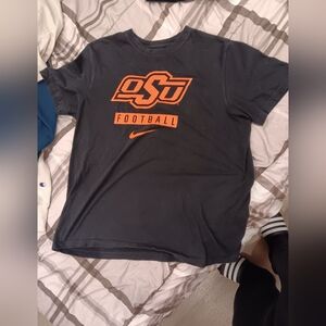 Nike Black Tee with Orange Accents